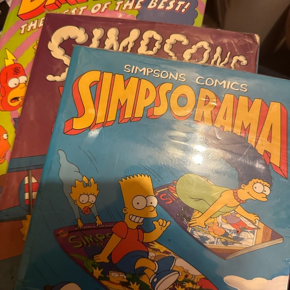 Simpsons Comic Book Lot W/Custom Sticker Pack - Picture 8 of 9